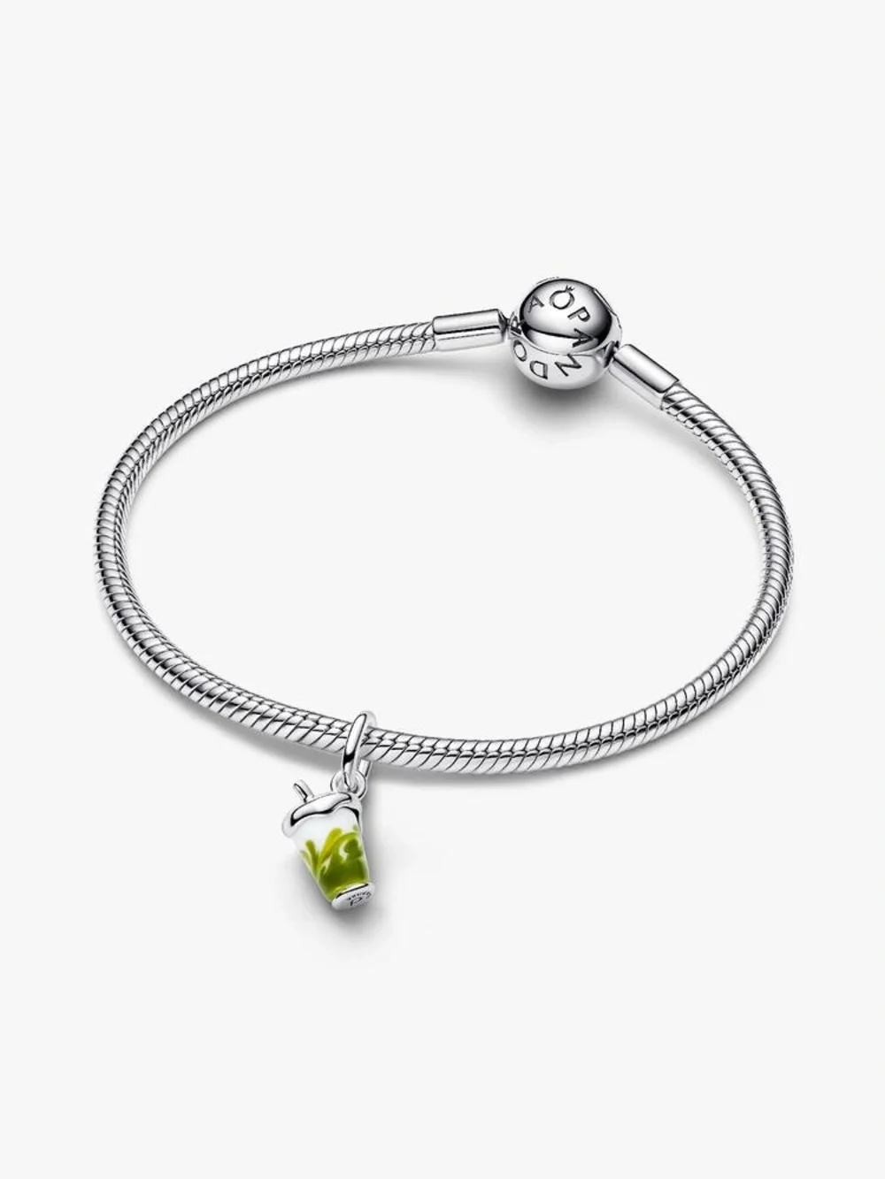 Pandora Iced Matcha Latte Murano Glass Dangle Charm